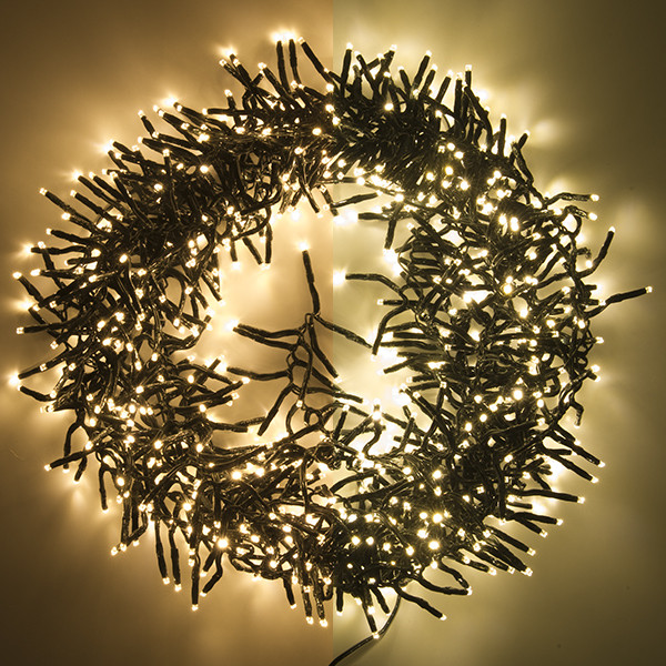 123led clairage cluster 8,6 mètres 768 ampoules - blanc extra chaud & blanc chaud LDR07129 - 1