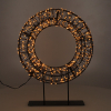 123led couronne de Noël sur pied 28 cm extra blanc chaud & blanc chaud 800 lampes LED - noir LDR07324 - 2