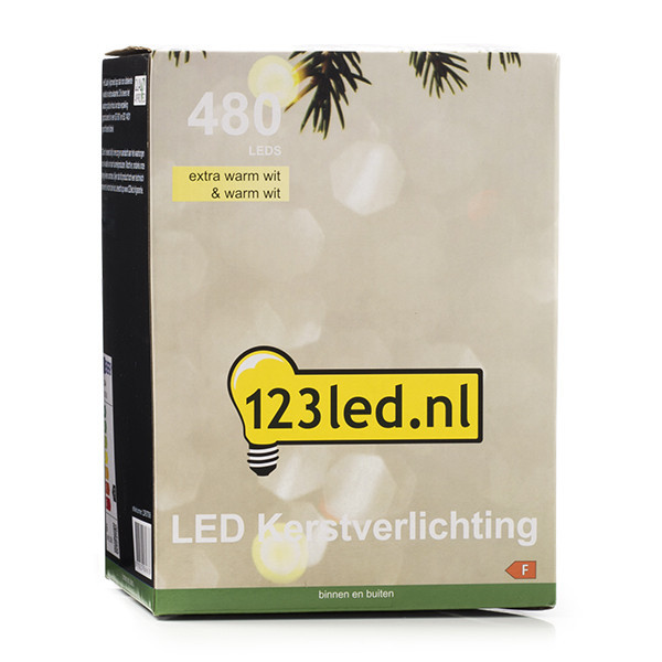 123led guirlande de Noël blanc extra chaud et blanc chaud 480 lumières LDR07006 - 7