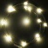 123led guirlande lumineuse à piles 1m blanc extra chaud et blanc chaud 20 lumières argent LDR07279 - 3
