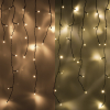 123led guirlande lumineuse de glaçons 8,5 mètres 180 ampoules - blanc extra chaud & blanc chaud
