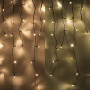 123led guirlande lumineuse de glaçons 9,7 mètres 240 ampoules - blanc extra chaud & blanc chaud
