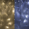 123led guirlande lumineuse de glaçons 9,7 mètres 240 ampoules -  blanc froid & blanc chaud