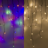 123led guirlande lumineuse de glaçons 9,7 mètres 240 ampoules - multicolore & blanc chaud LDR07291 - 1