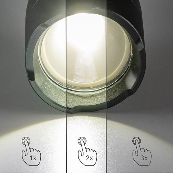 123led lampe de poche rechargeable 5000K 1200 lumens IP67 - aluminium LDR06746 - 3