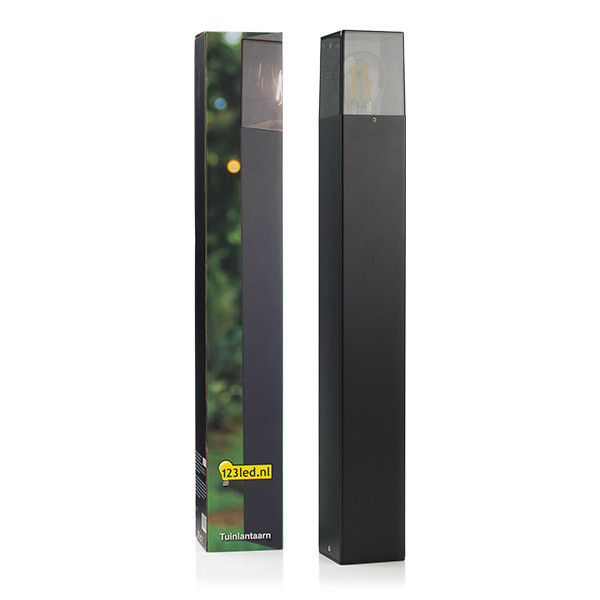 123led lanterne de jardin Smokey pour 1x E27 - noir LDR08515 - 2