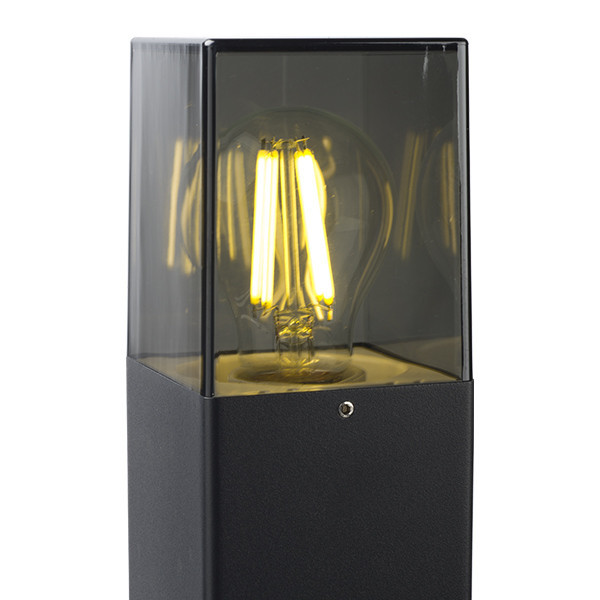 123led lanterne de jardin Smokey pour 1x E27 - noir LDR08515 - 3