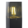 123led lanterne de jardin Smokey pour 1x E27 - noir LDR08515 - 3