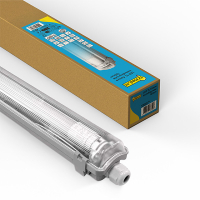 123led luminaire fluorescent LED 120 cm avec tube fluorescent 4000K (840) 2160 lumens IP65 18W (36W) LDR08808