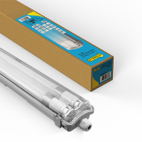 123led luminaire fluorescent LED de 60 cm avec tubes fluorescents 4000K (840) 2160 lumens IP65 2 x 9W LDR08805