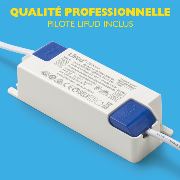 123led panneau 60x60 cm | 3000K | 3900 lumens (30W) - blanc chaud LDR08664 - 4