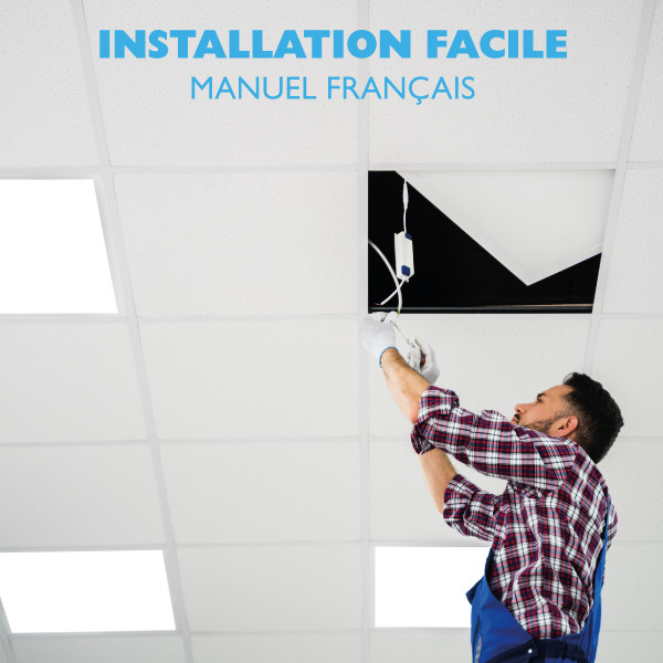 123led panneau LED 30x120 cm | 4000K | 4000 lumens (40W) - blanc brillant LDR08660 - 3