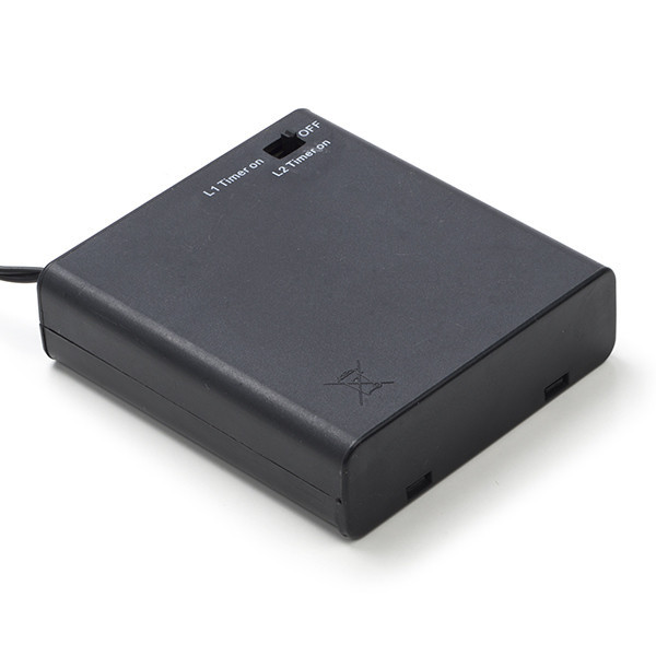 123led sapin de Noël 3D à piles 26 cm blanc extra chaud & blanc chaud 200 lumières - noir LDR07286 - 6