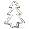 123led sapin de Noël 3D 36 cm blanc extra chaud & blanc chaud 300 lumières - noir LDR07272 - 2