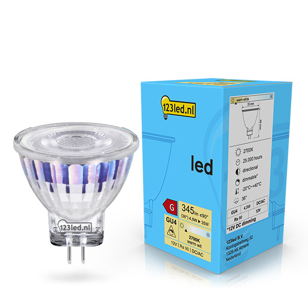 123led spot LED GU4 dimmable 4,5W (35W) LDR02066 - 1