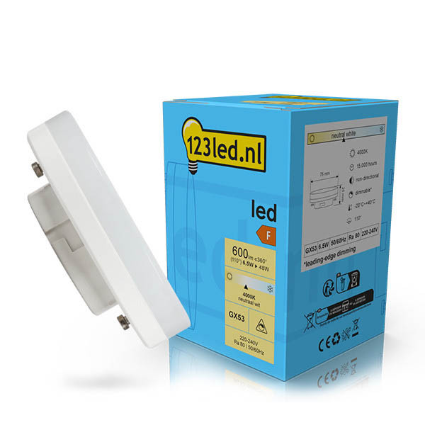 123led spot LED GX53 dimmable 4000K 6,5W (48W) LDR02132 - 1