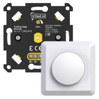 123led variateur LED encastré 0-100W à coupure de phase (RC) - blanc LDR02457
