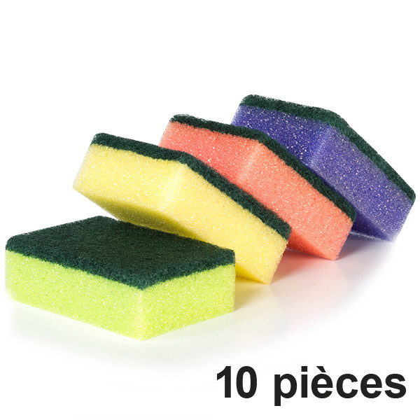123schoon éponge à récurer (10 pièces) SDR00019 - 1