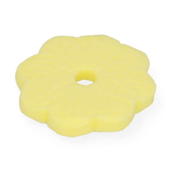 123schoon éponge Scrub 100 Ø x 40 mm - jaune SDR07386 - 2