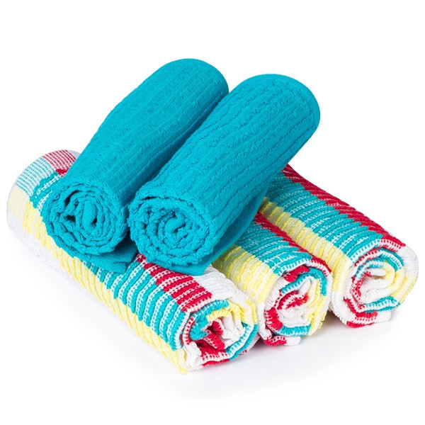 123encre torchons en coton 34 x 34 cm (5 pièces) SDR00058 - 1