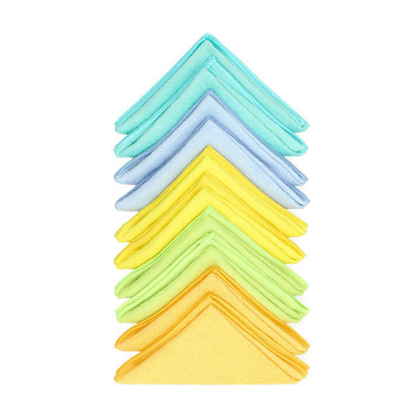Chiffons en microfibre 32 x 32 cm (10 pièces) - assorti SDR00048 - 1