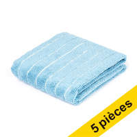 Offre : 5x serpillière pour parquet et sol stratifié 50 x 70 cm - bleu clair