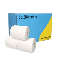 123schoon essuie-mains Mide Coreless 1 pli 6 x 280 m pour distributeur Tork M2 - blanc SDR02109