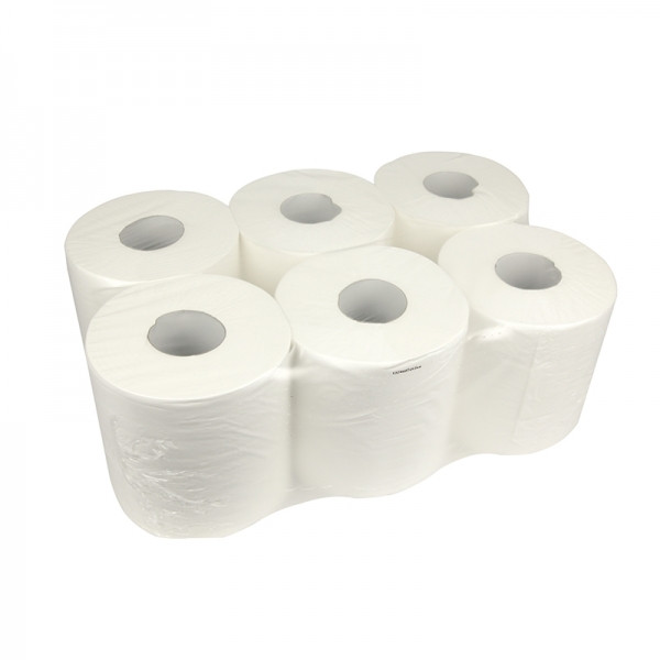 123schoon papier de nettoyage 2 couches 6 x 160m adapté au distributeur Tork M2 121206C 318 SDR02024 - 1