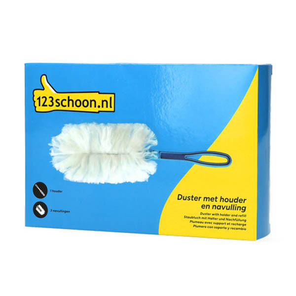 123schoon plumeau avec support + recharges (3 pièces) SDR06383 - 1