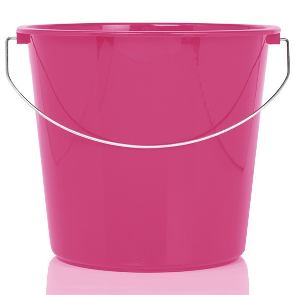 123schoon seau ménager 10 litres - rose SDR00011 - 1