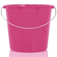 123schoon seau ménager 10 litres - rose SDR00011