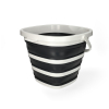 123schoon seau pliable carré - noir et blanc SDR06484 - 1