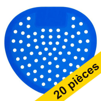 123schoon tapis d'urinoir parfum cerise (20 pièces) - bleu