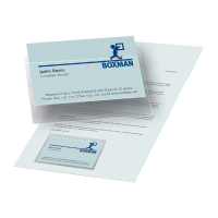 3L pochettes pour cartes de visite adhésives avec ouverture sur le côté long 95 x 60 mm (100 pièces) T10114 405089