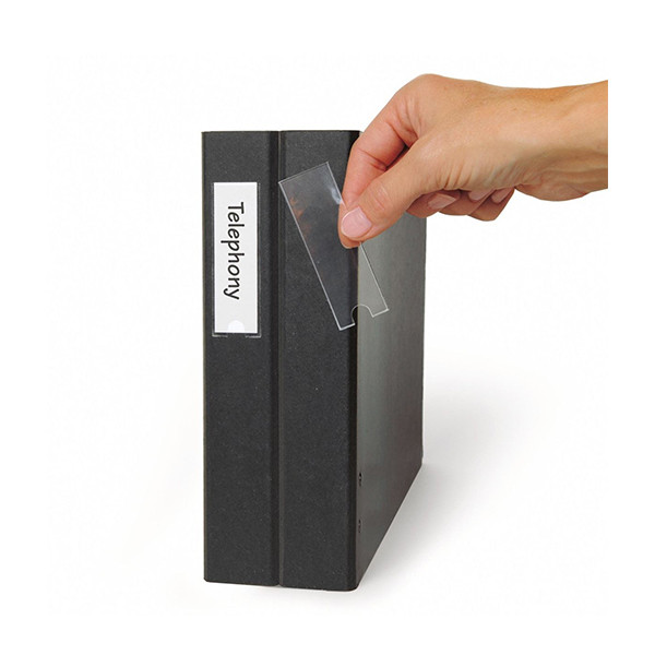 3L porte-étiquettes autocollants avec cartes à insérer 19 x 75 mm (16 pièces) T10305 423079 - 1