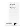 3L porte-étiquettes magnétiques avec inserts 25 x 75 mm (6 pièces)