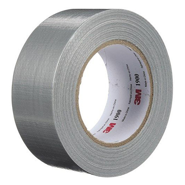 3M 1900 ruban adhésif toilé 50 mm x 50 m - argent 190050S 201461 - 2