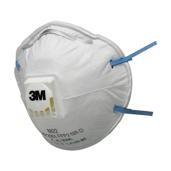 3M 8822 FFP2 NR D masque anti-poussière avec soupape d'expiration (10 pièces) 49882200 S3M00123 - 1