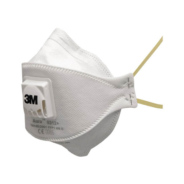 3M Aura 9312+ FFP1 NR D masque anti-poussière avec valve d'expiration (10 pièces) 49931200 S3M00126 - 1