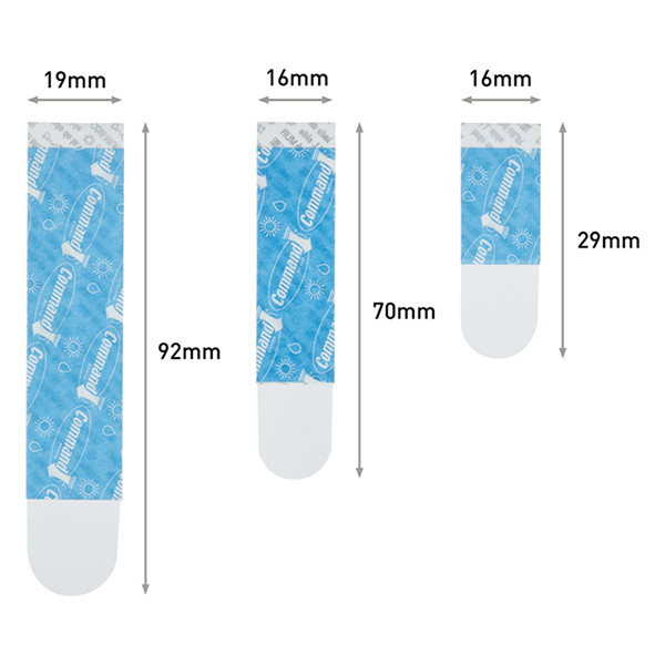 3M Command assortiment de bandes adhésives transparentes (16 pièces) 17200CLR 214558 - 2