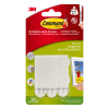 3M Command bandes de cadre photo autocollantes de moyen format (4 pièces) - blanc 17201C 214549 - 1