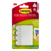 3M Command bandes de cadre photo autocollantes de petit format (4 pièces) - blanc
