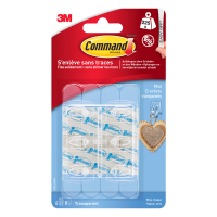 3M Command crochets de petit format (6 pièces) - transparent 17006CLR 214557