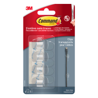 3M Command serre-câbles ronds transparents (4 pièces) 17017CLR 214554