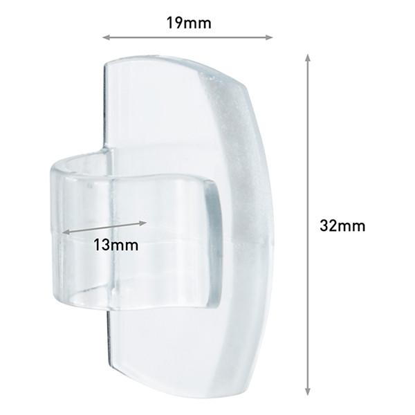 3M Command serre-câbles ronds transparents (4 pièces) 17017CLR 214554 - 4