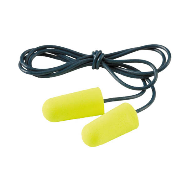 3M Ear Soft bouchons d'oreilles avec cordon (200 paires) - fluo 31306500 S3M00052 - 1