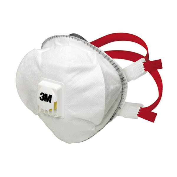 3M High Tech 8835+ FFP3 RD masque anti-poussière avec valve d'expiration (5 pièces) S3M00125 - 1