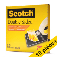 Offre : 10x 3M Scotch 665 ruban adhésif double face 12 mm x 33 m 201433