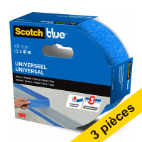 Offre : 3x ScotchBlue ruban de masquage multi-surfaces 48 mm x 41 m