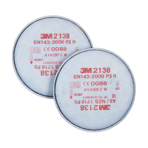 3M P3 R Ozone filtre anti-poussière pour demi-masques et masques complets des séries 6000 et 7000 (20 pièces) 49213800 S3M00099 - 1